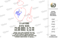 Mother's Day Keychain Laser Cut. Sister Keyring SVG Product Image 2