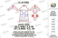 Halloween House Ornament Laser Cut. Hanging Ornament SVG Product Image 2