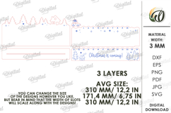 Advent Christmas Calendar Lasercut. Christmas Countdown SVG Product Image 2
