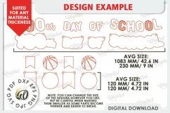 100th Days of School Banner LaserCut. School Banner Sign SVG Product Image 2