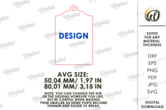 3D Easter Tags Bundle Laser Cut. Easter Gift Tag SVG Product Image 2