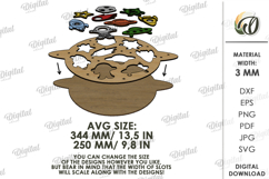 Wooden Puzzle Toy Laser Cut. Kids Montessori Toy SVG Product Image 2