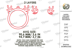 Macrame Christmas Tree Ornament Laser Cut. Christmas SVG Product Image 2