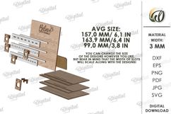 Perpetual Calendar Laser Cut. Desk Calendar SVG Product Image 2