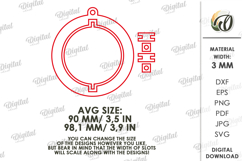 3D Christmas Ornament Laser Cut. Christmas Decor SVG Product Image 2