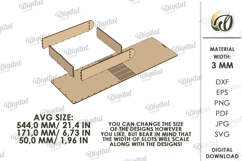 Book Box Laser Cut. Wooden Gift Box SVG Product Image 2