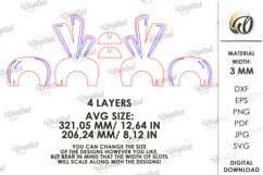 Easter Kids Croquet Hoop Laser Cut. Kids Game SVG Product Image 2
