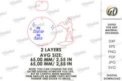 Mother's Day Keychain Laser Cut. Sister Keyring SVG Product Image 2