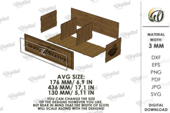 3D BBQ Organizer Laser Cut. Condiment Organizer SVG Product Image 2