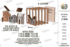 3D Family Home Decor Laser Cut. Stand Decor SVG Product Image 2