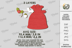 Personalized Family Ornament Laser Cut. Christmas Decor SVG Product Image 2