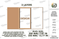 Botanical Line art decor Laser Cut. Wall Decor SVG Product Image 2