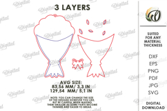 3D Mother's Day Gift Laser Cut. Hanging Ornament SVG Product Image 2