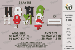 Decorative stand word Laser Cut. Christmas Decor SVG Product Image 2
