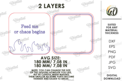 3D Pet Charcuterie Board Laser Cut. Pet Treat Plate SVG Product Image 2