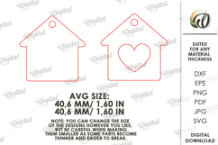 Valentine&#039;s Day Keychain Laser Cut. Valentine SVG Product Image 2