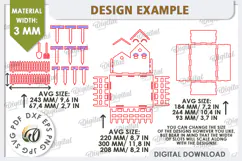 3D Home Garden Laser Cut. Garden Plant House SVG Product Image 4