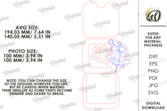 Mother's Day Photo Frame Laser Cut. Picture Frame SVG Product Image 2