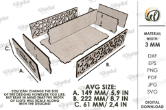 3D Tea Holder Laser cut. Tea Bag Organizer. Storage Box SVG Product Image 2
