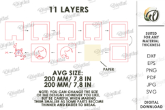 3D Kids Night Lamp Laser Cut. Night Light. Fox SVG Product Image 2