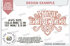 Valentine's Day Quote Laser Cut. Wall Decoration SVG Product Image 2