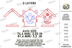 Halloween House Ornament Laser Cut. Hanging Ornament SVG Product Image 2