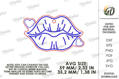 Valentine&#039;s Day Keychain Laser Cut. Valentine Keychain SVG Product Image 2