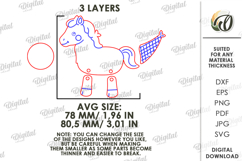 Farm Animal Magnet Laser Cut. Fridge Magnet. Horse SVG Product Image 2