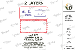 3D Wi-Fi Password Sign Laser Cut. Wall Hanger SVG Product Image 2