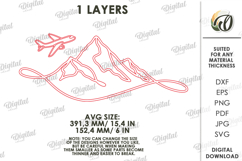 Nature Wall Art Laser Cut. Nature Scene. Wall Decor SVG Product Image 2
