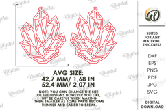 Geometric Earrings Laser Cut. Boho Dangle Earrings SVG Product Image 2