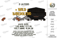 Wild West Sign Laser Cut. Wooden Westen Wall Art SVG Product Image 2