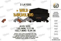 Wild West Sign Laser Cut. Wooden Westen Wall Art SVG Product Image 2