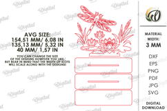 Floral Stand Decor Laser Cut. Standing Home Decor SVG Product Image 2