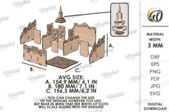 City Organizer Laser Cut. Desk Organizer. Pencil Holder SVG Product Image 3