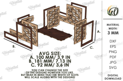 3D Office Organizer Laser Cut. Desk Organizer SVG Product Image 2