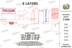 3D Bee Stand Laser Cut. Home Decor. Stand Decor SVG Product Image 2
