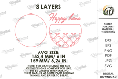 Welcome Round Sign Laser Cut. Wall Decor SVG Product Image 2