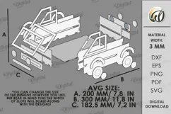 Christmas Bus Storage Box Laser Cut. Gift Box SVG Product Image 2