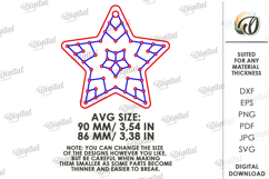 Christmas Stich Ornament Laser Cut. Embroidery Patterns SVG Product Image 2