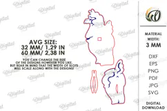 Car air freshener Laser Cut. Sheep SVG Product Image 2