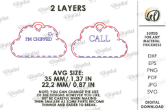 Personalized Pet Tag Laser Cut. Collar Tag. Pet Lover SVG Product Image 2