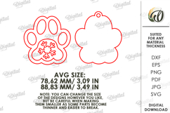 3D Christmas Pet Ornament Laser Cut. Christmas Decor SVG Product Image 2