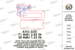 Badge with name window Laser cut. Name Tag SVG Product Image 2
