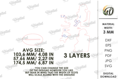Christmas Stand Decor Laser Cut. Christmas Decor SVG Product Image 2