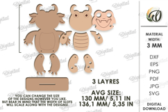 Monster Shelf Sitter Laser Cut. Kids SVG Product Image 2