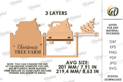 Christmas Farm Sign Laser Cut. Christmas Wall decor SVG Product Image 2