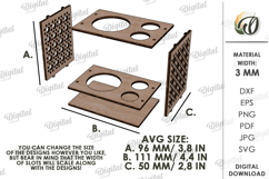 3D Toothbrush Holder Laser Cut. Bathroom Organizer SVG Product Image 2