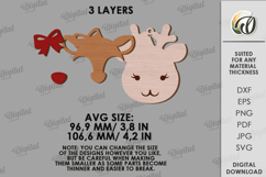 Christmas Ornament Laser Cut. Christmas Garland SVG Product Image 2