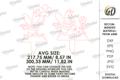 Garden Stakes Laser Cut. Garden Decor. Bees SVG Product Image 2